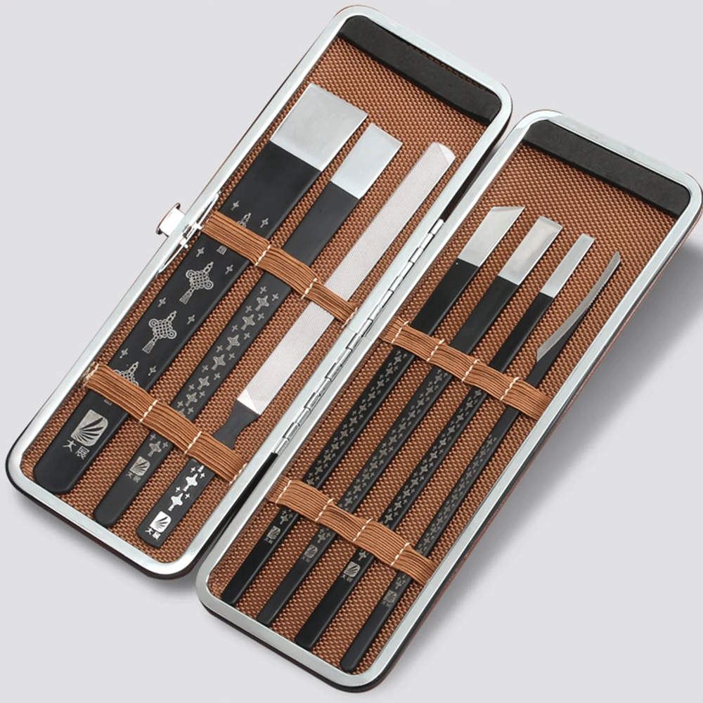 Aço inoxidável Leather Carving Knife Set, Skiving