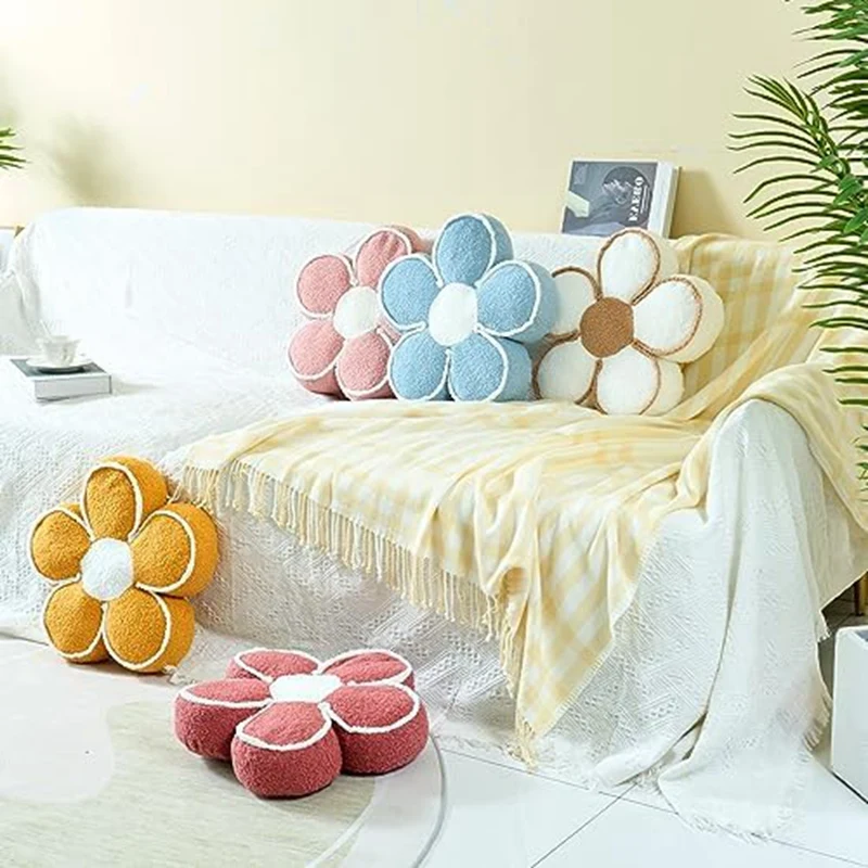 

Pillow Flower Throw Pillow Flower Floor Cushion Cute Seat Cushion Aesthetic Floor Cushion Decorative Throw Pillow