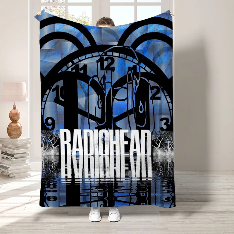 R-Radiohead Anime Blanket for Decorative Sofa Bedspread on the Bed Fluffy Soft Blankets Boho Home Decor Bedroom Decoration Throw 5