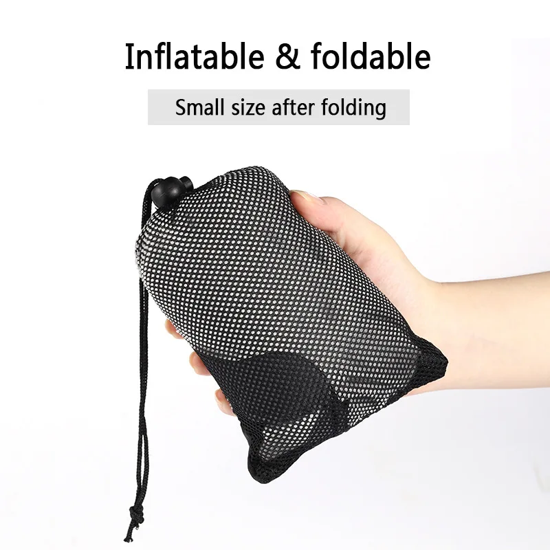 Inflatable Lumbar Pillow - Cushion for Airplane Seat Travel Support - Lower Back Cushion for Car, Office Chair -Sciatica Relief 2