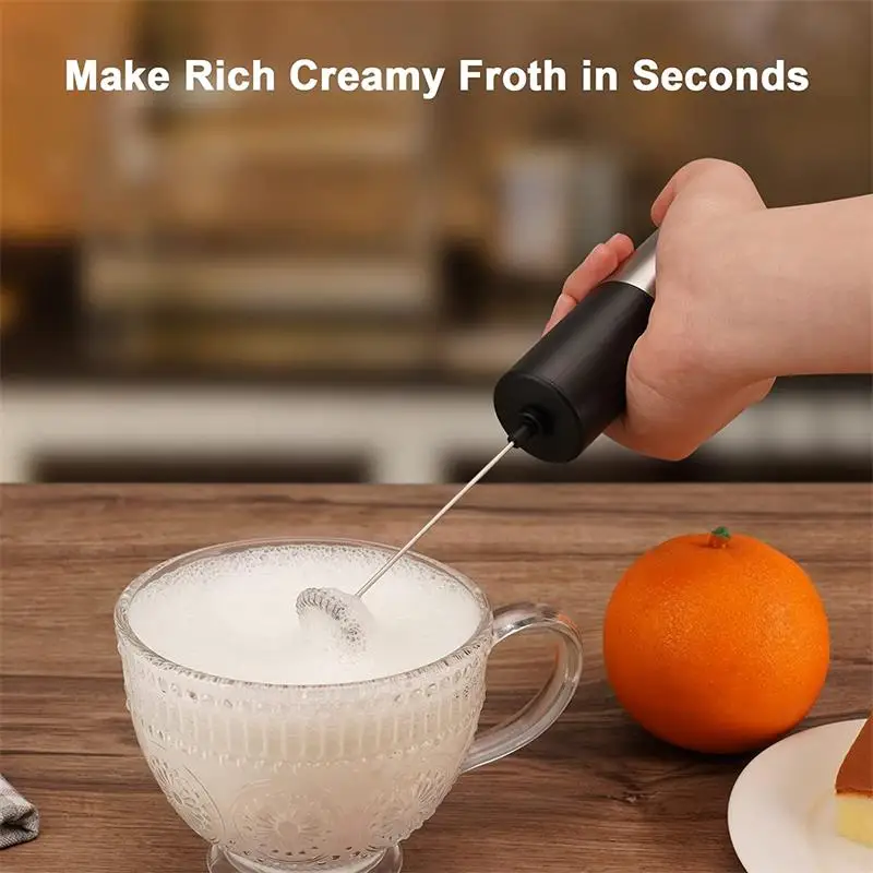 Portable Rechargeable Electric Milk Frother Foam Maker Handheld Foamer