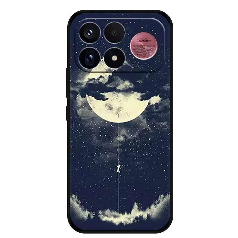 Lovely Cartoon Soft Silicone TPU Phone Case with Protective Bumper Cover