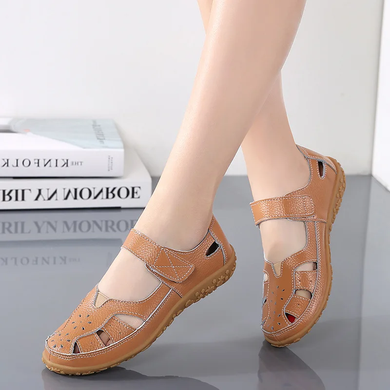 Women Sandals Casual Summer Ladies Closed Toe Beach Sandals Walking Women Flats Shoes Outdoor Comfort Female Fashion Sneakers 42 high wedge sandals Wedge Sandals