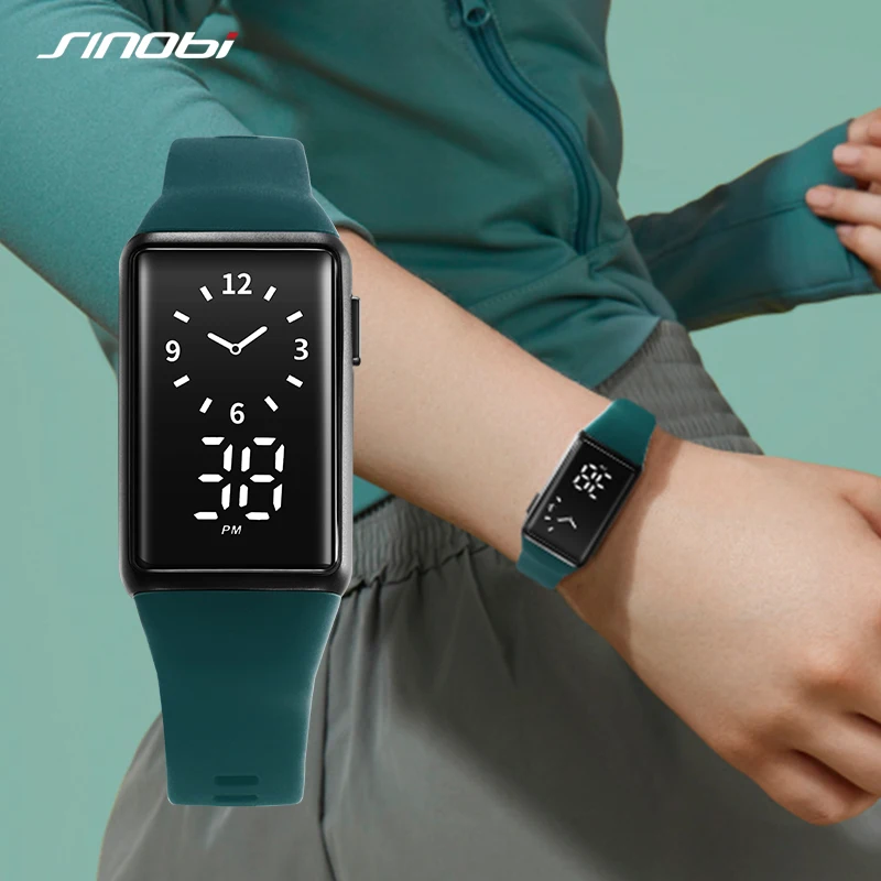 SINOBI Fashion Outdoor Sports Watch Men Multifunction Watches Calender Clock  5Bar Waterproof Digital Watch Reloj Hombre