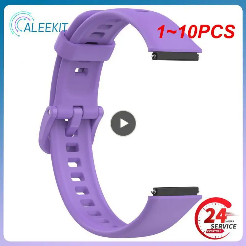

1 ~ 10 шт. силиконовый сменный ремешок для браслета смарт-часов Band 7