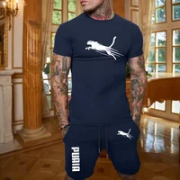 2025 mode et décontracté été Sports de plein air ensemble hommes respirant T-shirt et short décontracté mode deux pièces ensemble 1