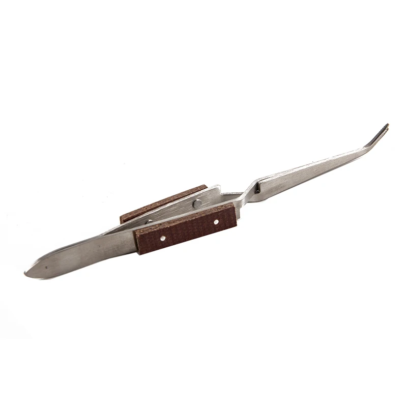 Stainless Steel Cross Locking Tweezers Self Closing Jewelry Soldering Craft Repair Hand Tool Corrosion Resistant tweezer tool soldering tweezers