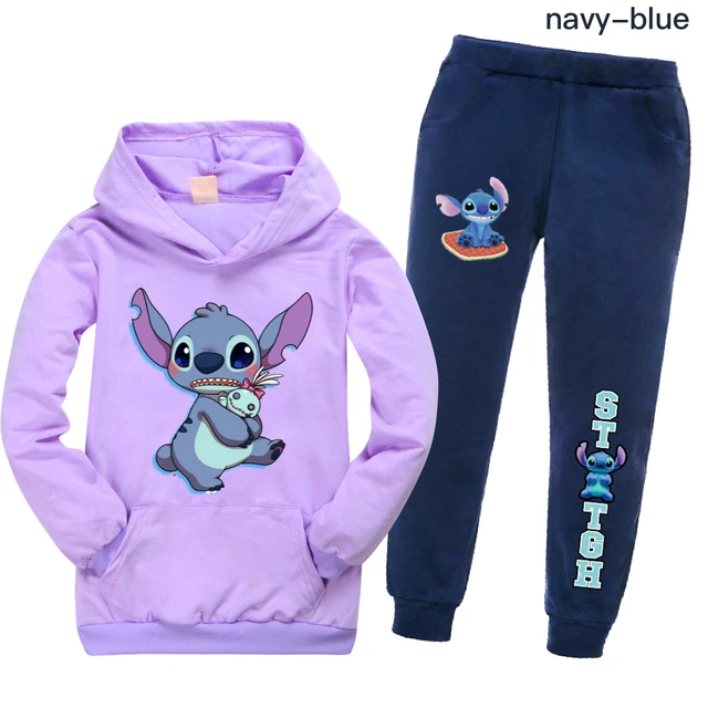 Disney Lilo & Stitch Little Girls Fleece Sweatshirt And Jogger