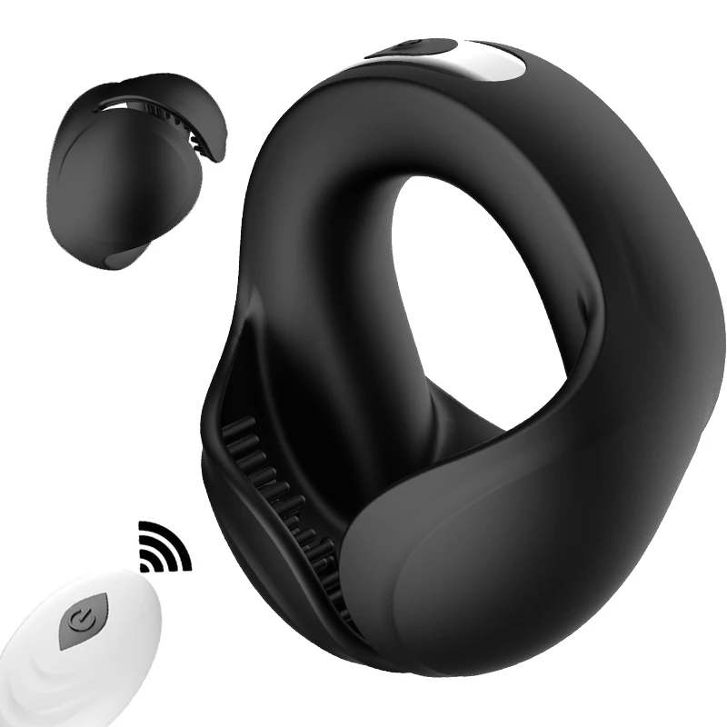 Vibrierender Penisring, Cockring, Sexspielzeug für Männer, Paar, Verzögerung der Ejakulation, Keuschheit, Hoden, Massagegerät, Penisvibratoren für Erwachsene, 18
