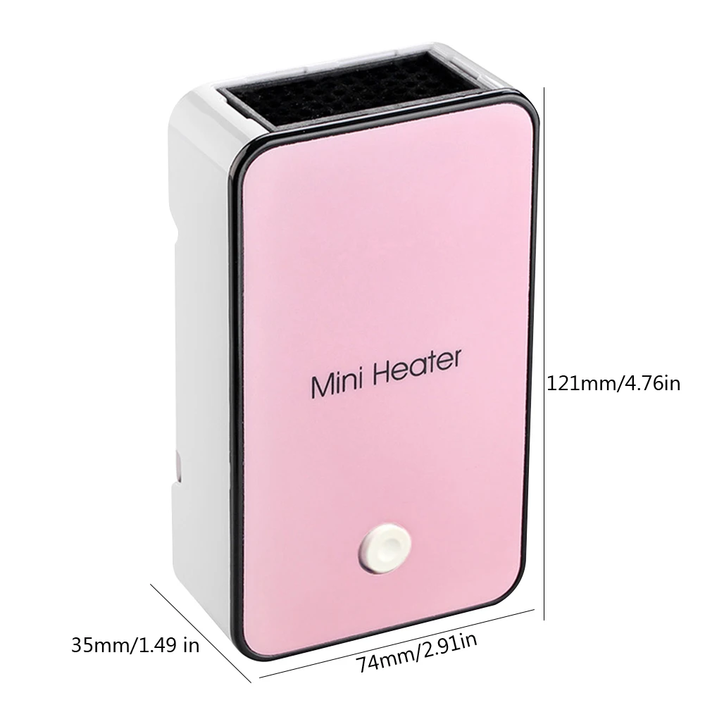 Mini Heater 50W Portable Electric Heater Home Electric Space Portable Office Desktop Warm Air Home Indoor Use