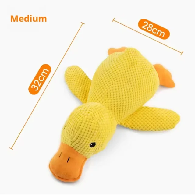 Sd67ab1845eb442a18cec6e51d29c52cdY.png Cute dog Toy Stomping Duck Bite Resistant Grinding Teeth Cleaning Large Dog Interactive Entertainment Puppy Boredom Plush Toy