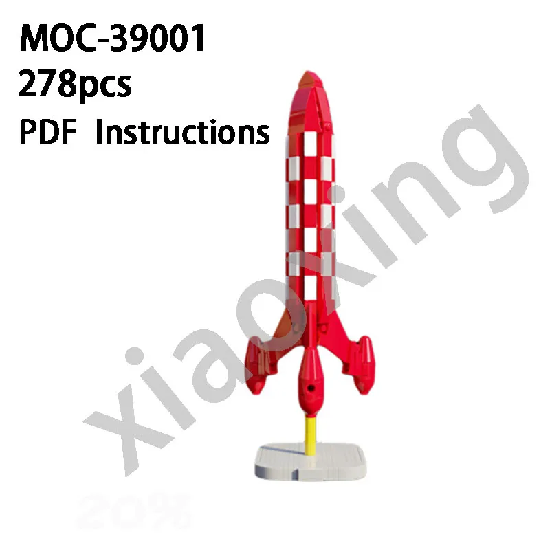 

New Building Block Moc-39001 Moon Rocket Model Splicing Building Block Toy Adult Children Puzzle Birthday Christmas Gift Toy