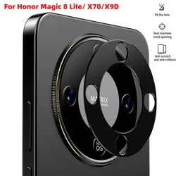 Premium Metal Hollowed - Out Aluminum Alloy Lens - Scratch - Resistant Fully Enclosed Camera Protector - Honor x9d (Black)