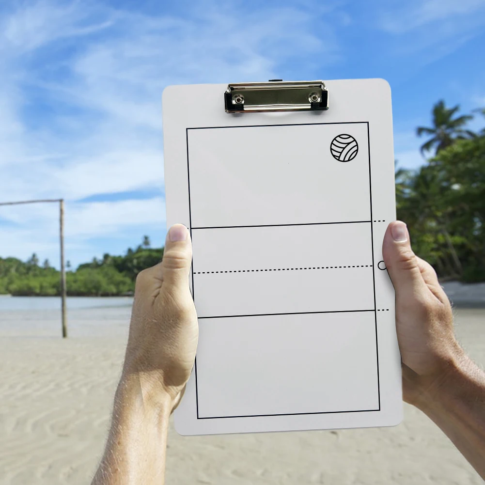 Volleyball Tactic Coaching Board Coaches Clipboard 13.7x8.6 Inch Basketball Guidance Training Aid for Sports Training Game Plan