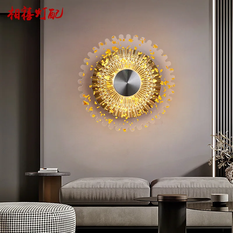 

[One Piece Wholesale] Modern Simple Wall Lamp Fashion Bedroom Bedside Lamp Living Room Background Wall Lamp Acrylic Wall Lamp