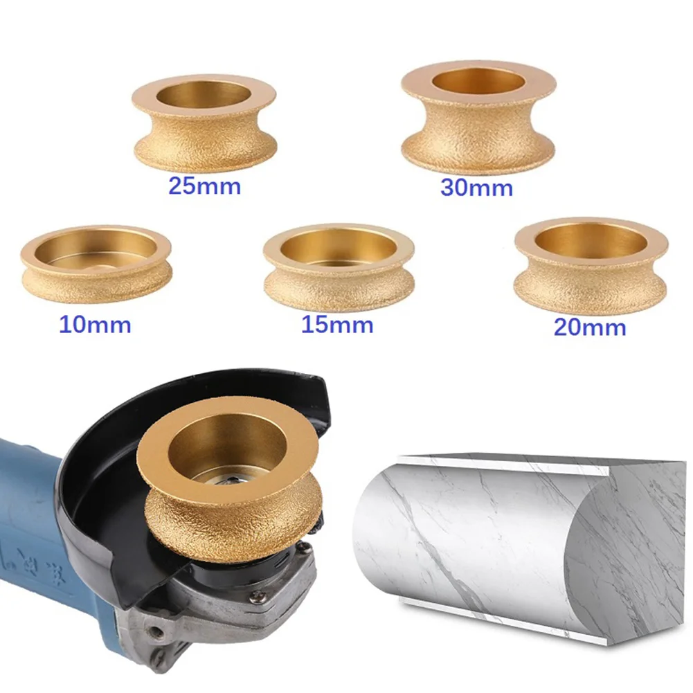 3inch 75mm Semicircle Edging Wheel Brazing Diamond Angle Grinder Stone Grinding Wheel Semi-circular Edge Glass Pottery Grinding