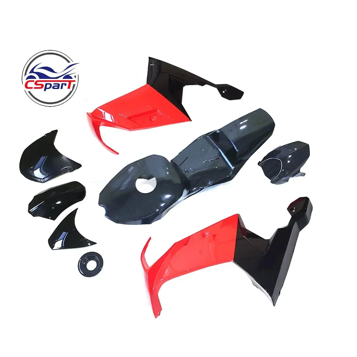 Plastic Fairing Kit Fender Plate Guard Cover for Mini Moto Pocket