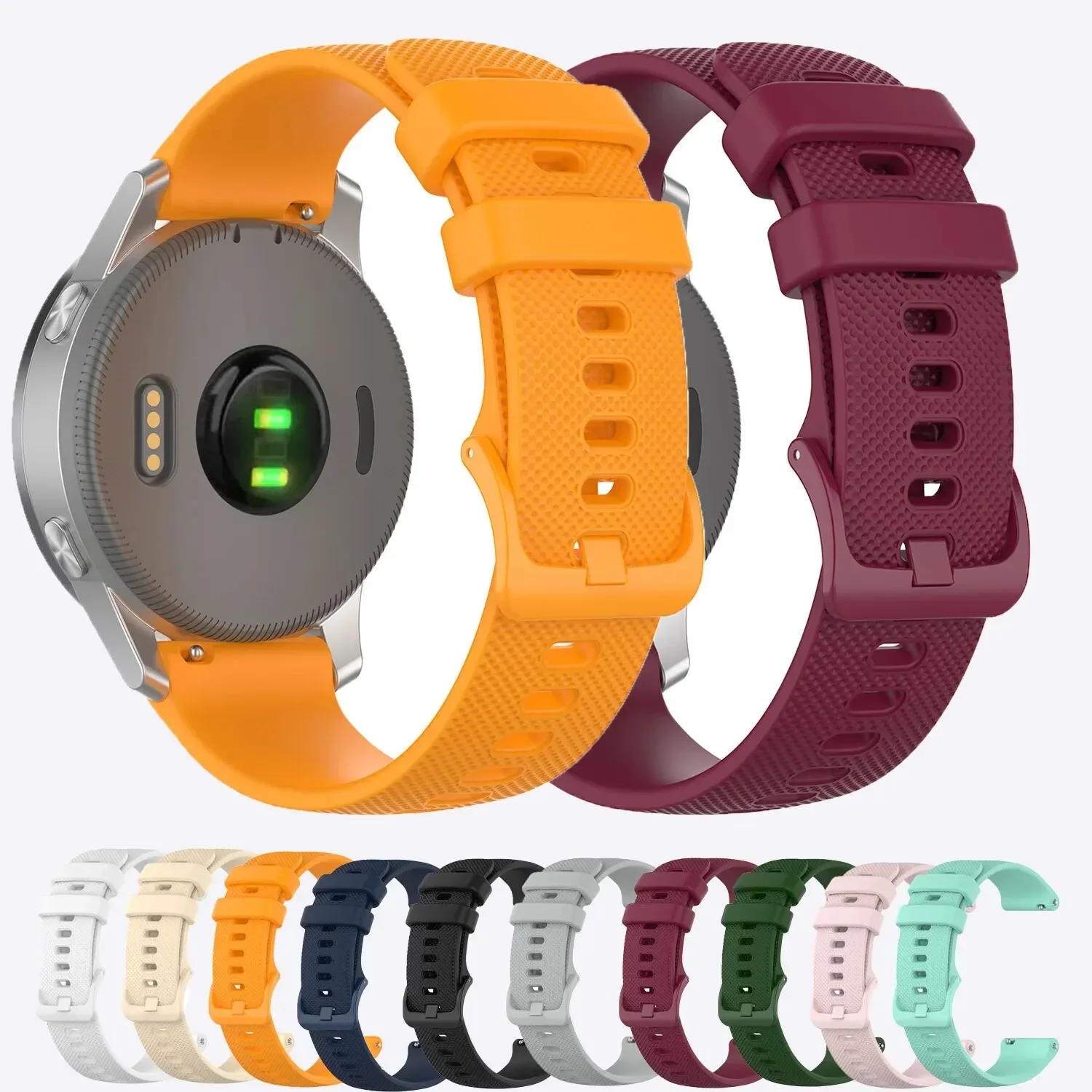 Versatile Silicone Smart Watch Strap - Adjustable Wristband Bracelet