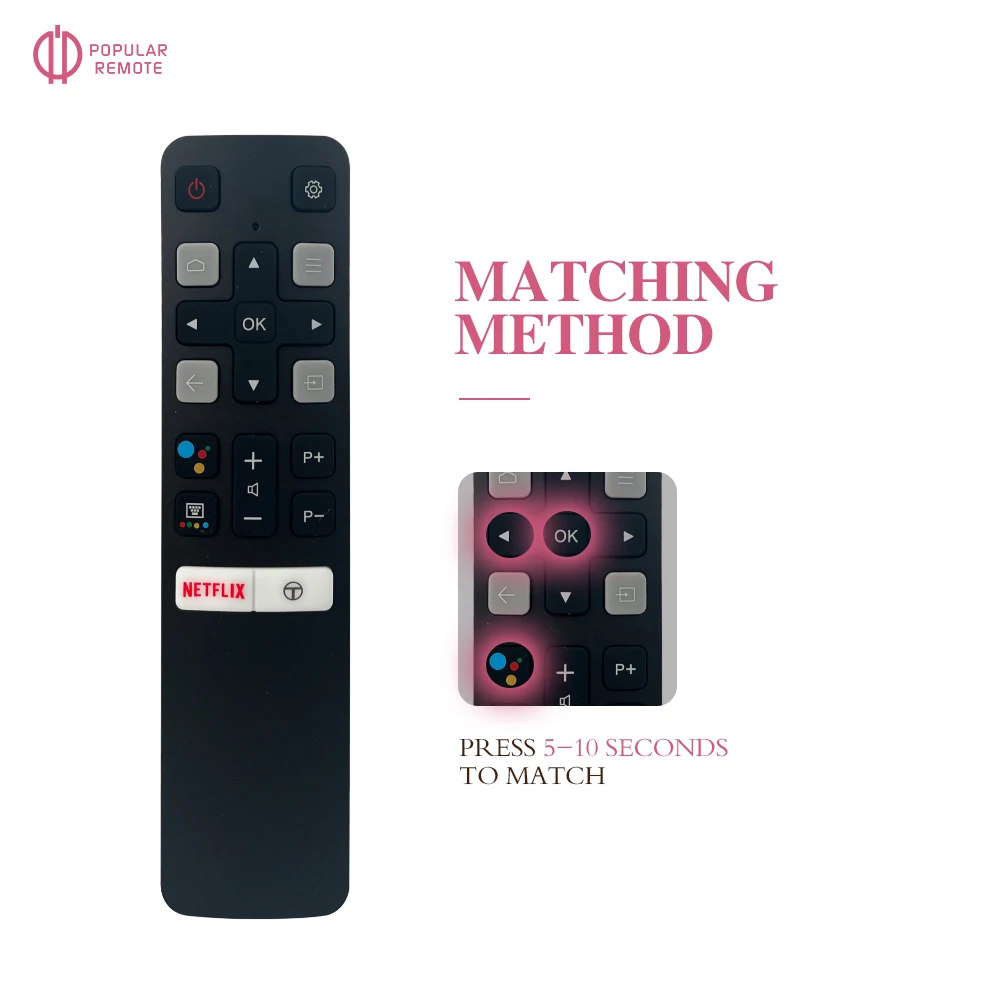 Фото Новый голосовой пульт дистанционного управления RC802V FUR7 подходит для TCL TV 40S334 50S434 55S434 75S434 40S330 70S430 32S334 55S435 50S435 43S43432S6500A 65P8S №4