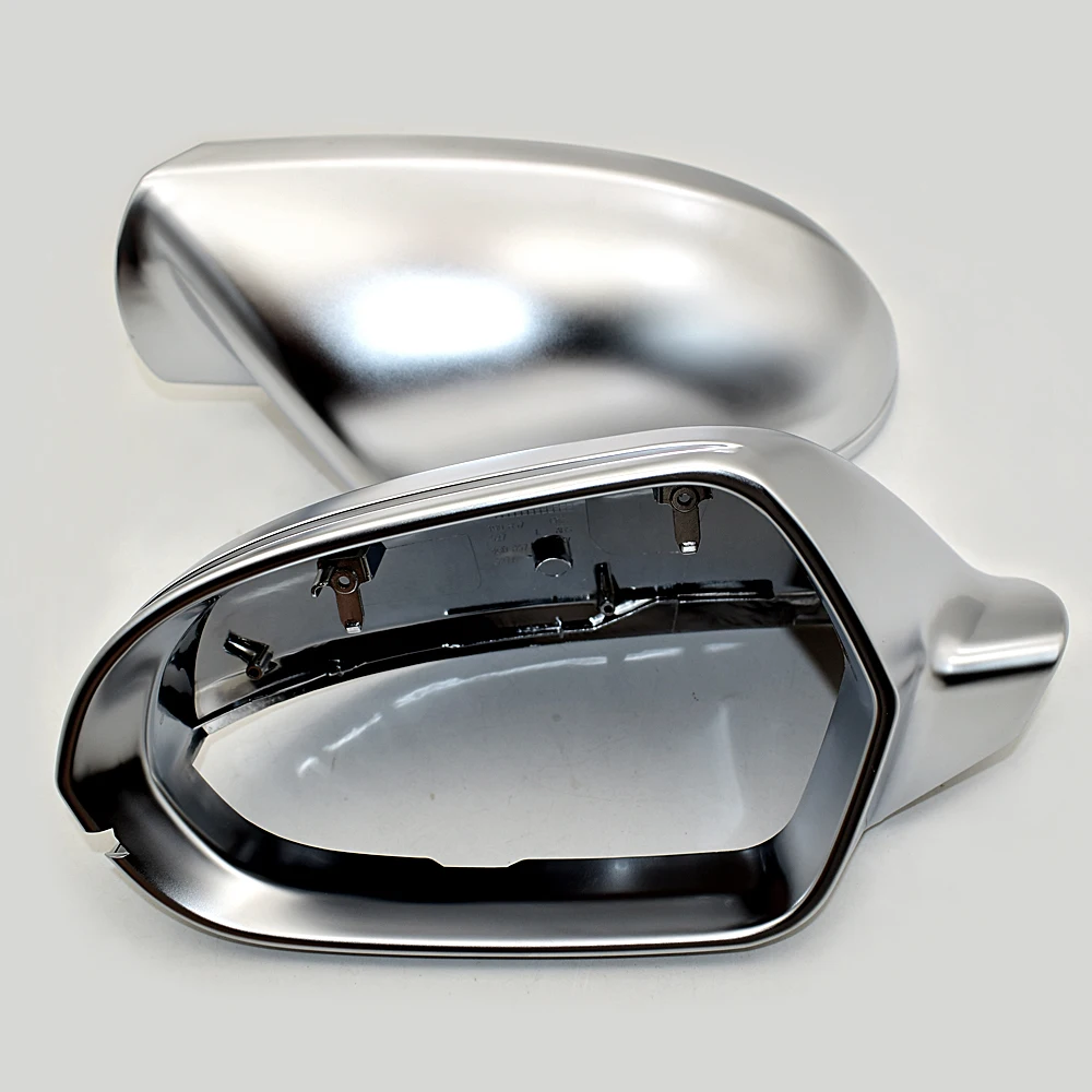 

2pcs chrome-plated matte side mirror cover Error Free reversing mirror cover for Audi A6 S6 C7 4G 2012-2018