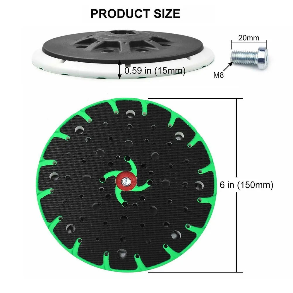 6" 48 Hole Hook&Loop Sanding Pad for Festool Sanders orbital sander pads