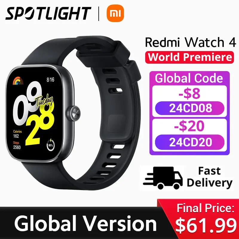 

[World Premiere] Global Version Redmi Watch 4 Ultra Large 1.97'' AMOLED Display 20 Days Battery Life Support 5-system GNSS