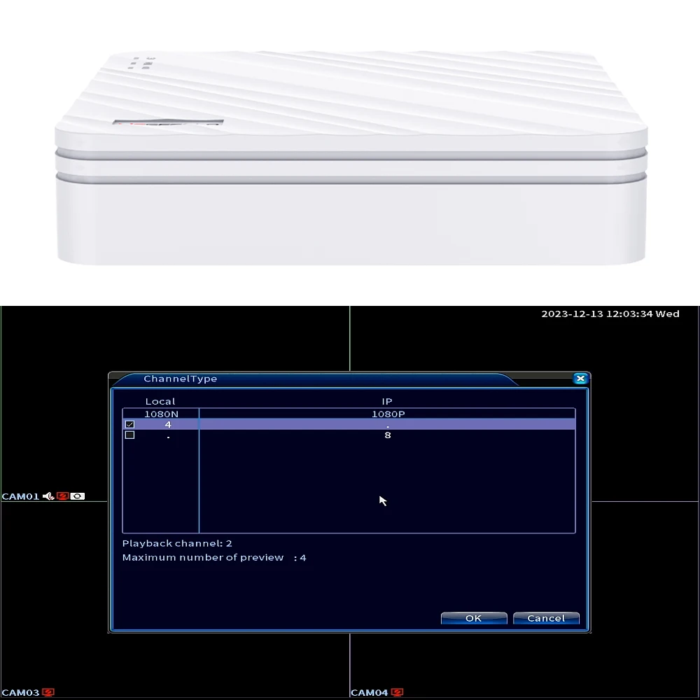 Xmeye Pro DVR NVR 4CH 8CH 1080N 5 IN 1 AHD CVI TVI CVBS 1080P Hybrid Security for AHD Camera IP Camera Analog network video recorder surveillance security