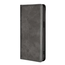 Leather Flip Wallet Phone Case with Card Slots - Premium Protection Cover - Galaxy A07 4G (GRAY)