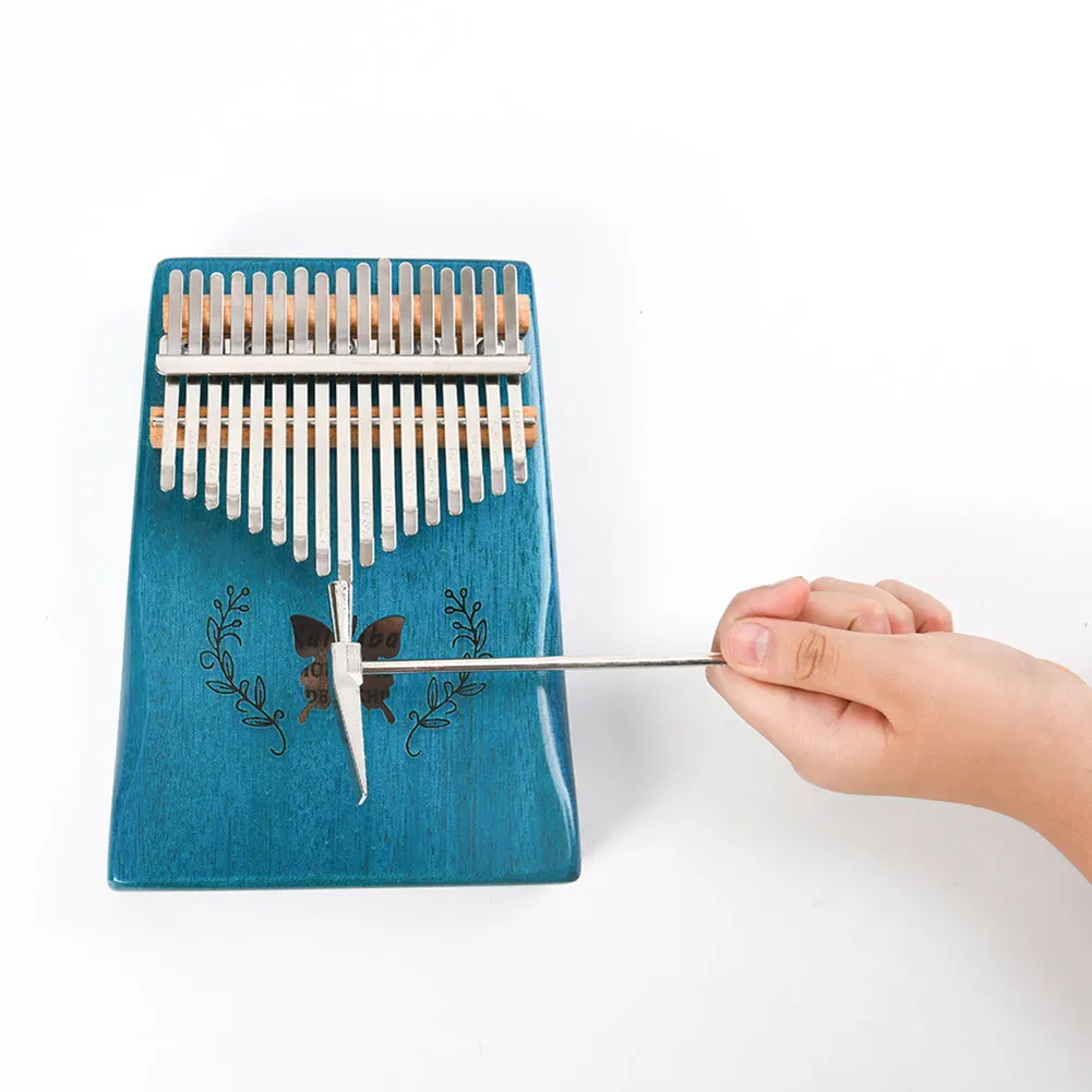 21 Key Kalimba Steel Key + Wood Bridge + Steel Tuning Hammer Musical Instrument Part musical instrument