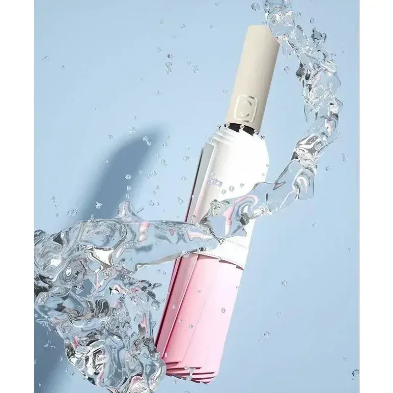 Gradient Color Small Fresh Style Automatic Umbrella, Dual - use for Sunny and Rainy Days, Thickened and Windproof, Sun Umbrella