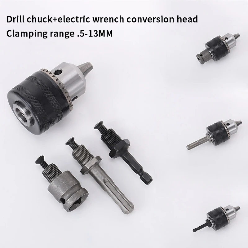 1pc Drill Converter Chuck Socket Multi-functional Hex Impact Driver Wrench Drill Bit Electric Screwdriver Extension Rod