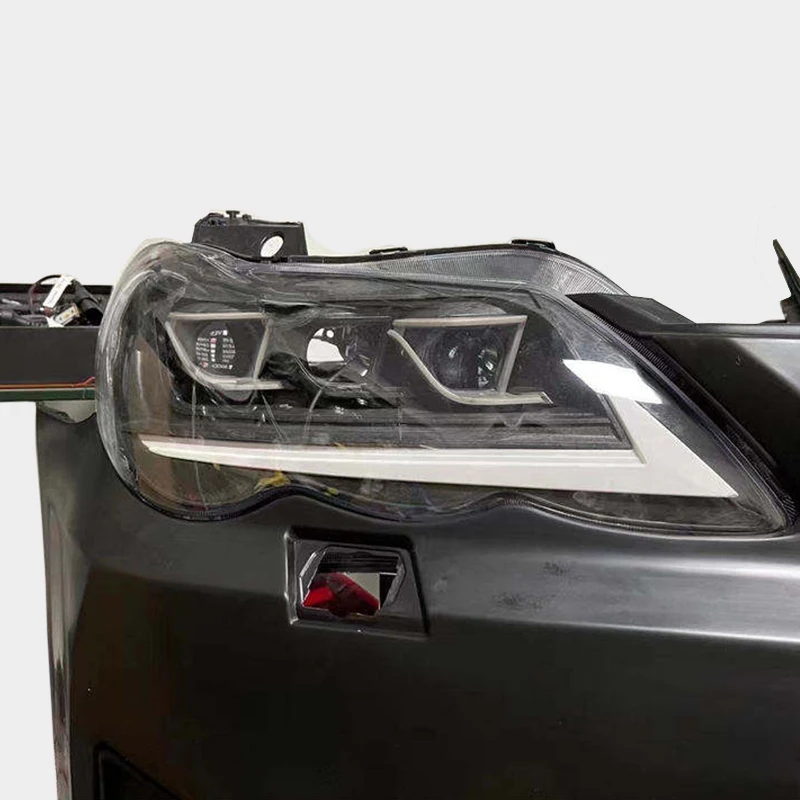 

Factory High Quality New Design For Toyota Mark X 2005 2006 2007 2008 2009 Lexus Style Headlight 3 projector LED Headlight