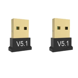 Universal Bluetooth 5.1 USB Adapter for Wireless Connectivity (2 PCS)