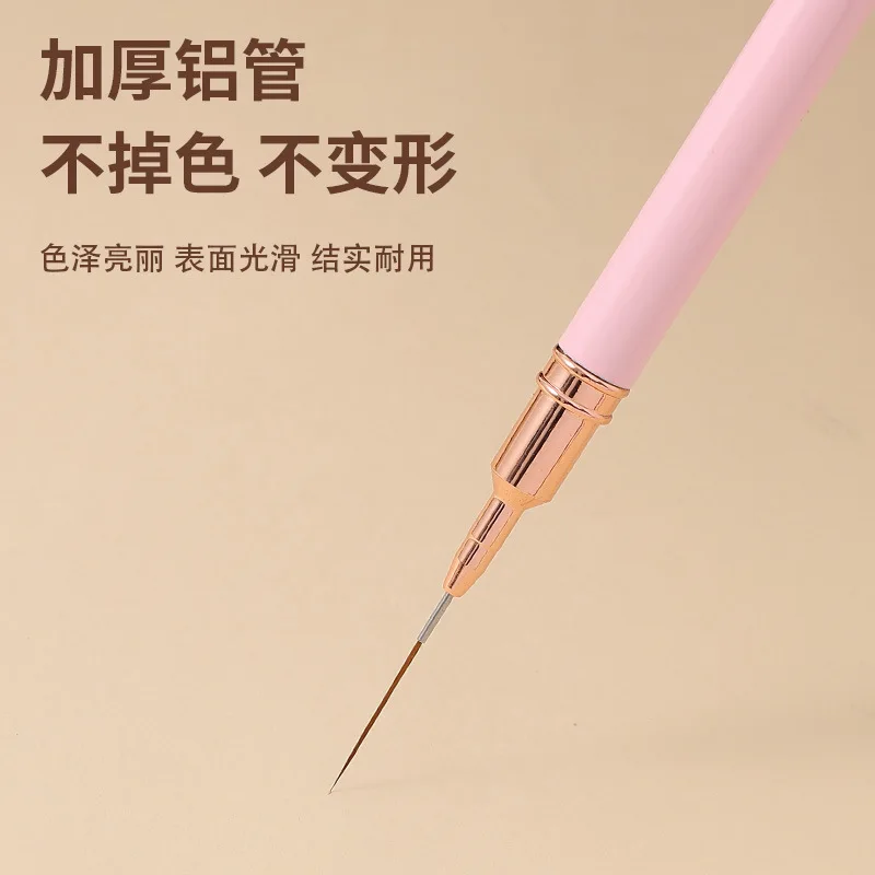 7/9/11/15/25MM Nail Liner Brush Handle Nail Art Pen Brush Drawing Lines Stripe Painting Flower Pen Manicure Tools Art 1PC nail art brushes