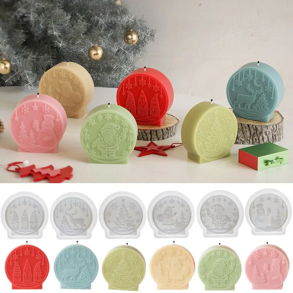 Silicone Christmas Candle Molds for DIY Crafts