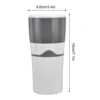 450ml Drip Coffee Pot, Hand Brew Cold Brew Coffee Maker, Portable Outdoor Travel Coffee Pot for K Cup Capsules 2