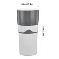 450ml Drip Coffee Pot, Hand Brew Cold Brew Coffee Maker, Portable Outdoor Travel Coffee Pot for K Cup Capsules 2