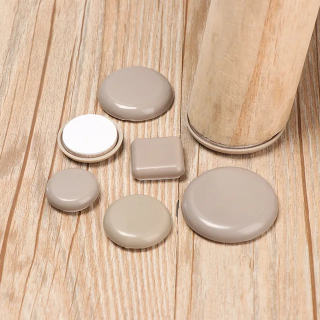 Coussinets Coulissants Anti-Rayures pour Jambes de Meubles, Protection de Sol, Polymères, Facile à Déplacer, Épais, Anti-Delhi, 4 Pièces 2