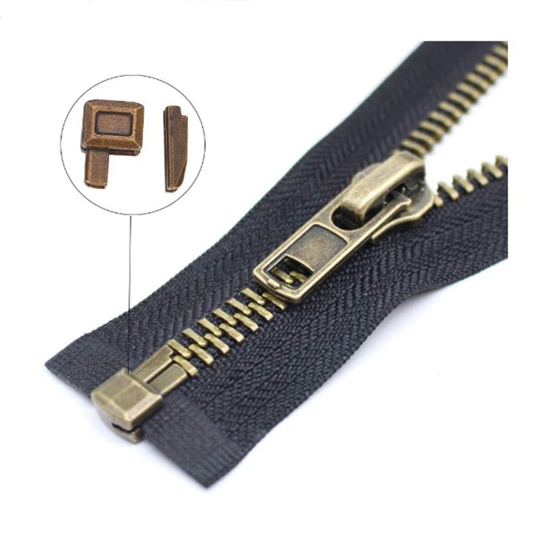 54 140pcs/Sets Metal Repair Zipper Stopper Open End Zipper Sewing Stopper Accessories Zipper DIY