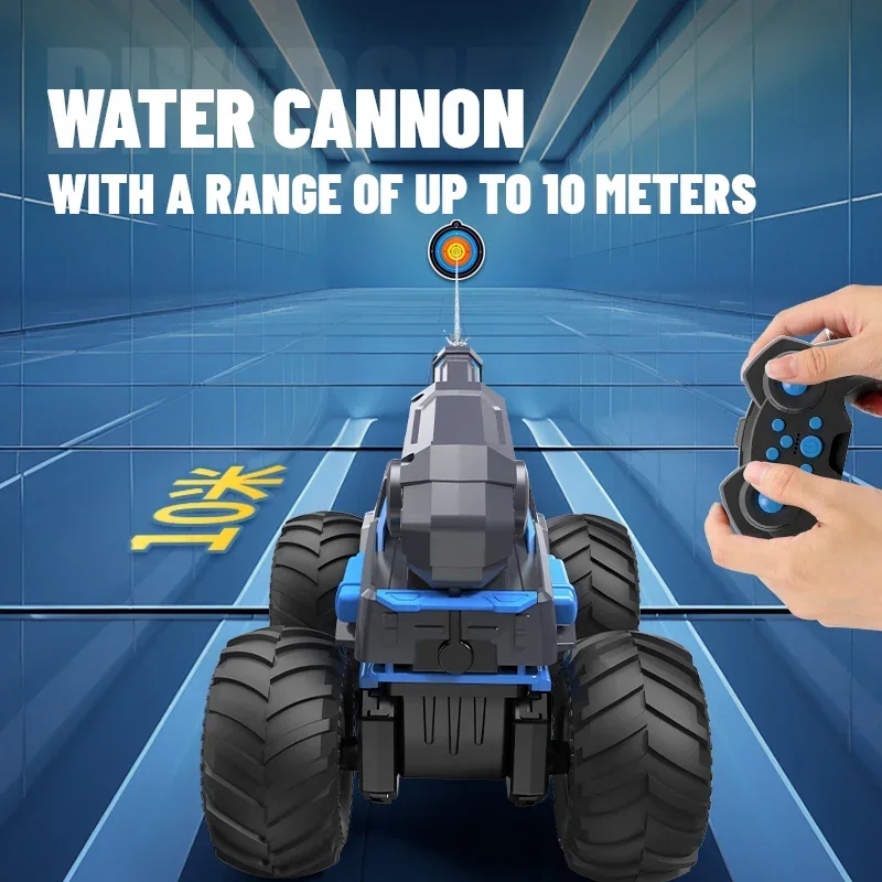 Waterproof Remote Control Car with Water Gun for Kids