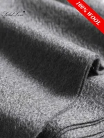 100% Wool Scarf Women Thickening Cashmere Winter Scars Shawls Fashion  Female Pashmina Scarves Oversized Keep Warm Warps 300g - Image 4