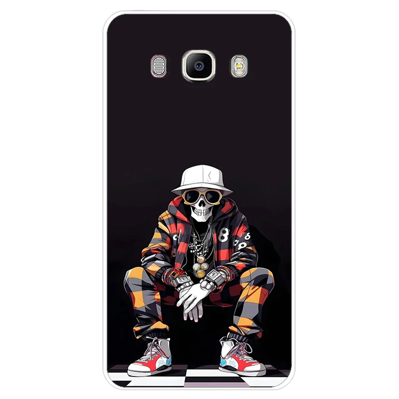 FOR Samsung Galaxy J7 2016 phone back Case J710 J710F Cover FOR Samsung J7 2016 Cases shell silicon back cover flower fruit rose - Image 10