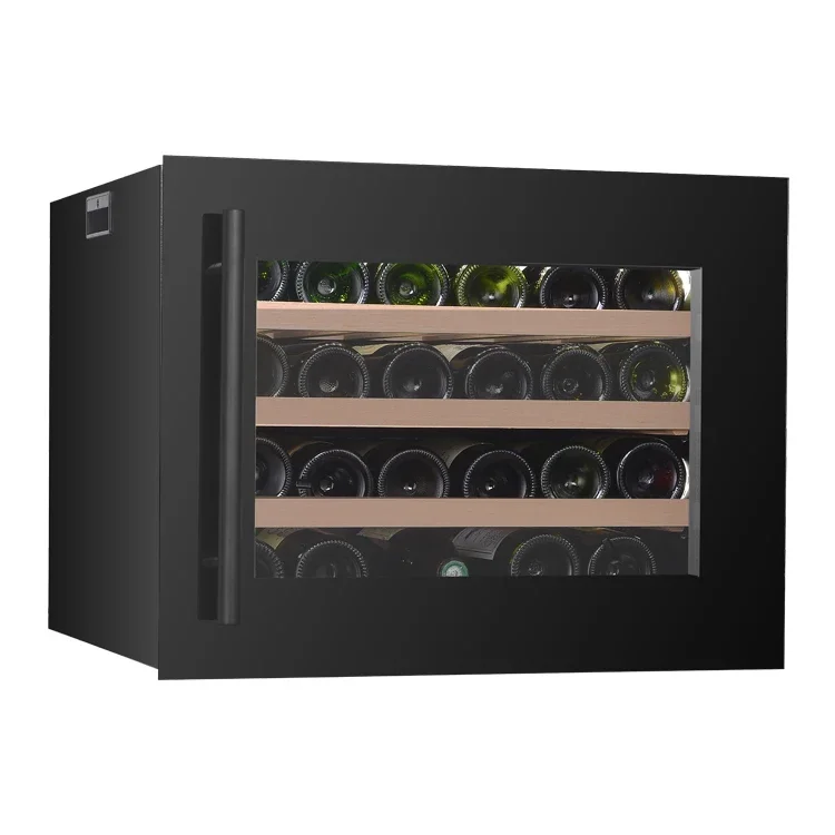 VI24S 51L 24 Bottle Wall Mounted Built-in Wine Cooler Compressor Wine Refrigerator Cooler and Beverage Coolers Electric 50