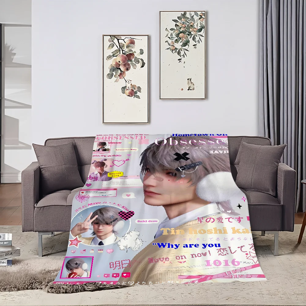 Flannel and warm xavier comfort  soft Love plush blanket for Caleb sofa living room office Deepspace bedroom Sylus travel  gift 5