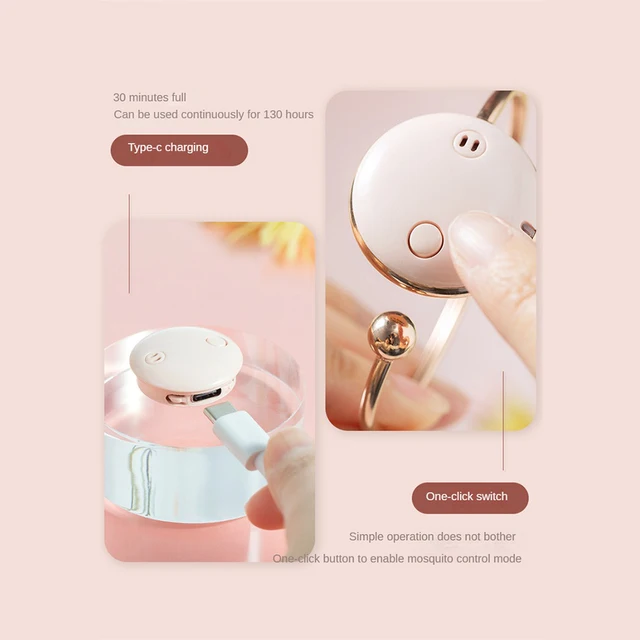 Xiaomi Usb Nyári Divat Mini Sonic Wave Szúnyogok Eltávolítása Hordozható Egyszerű Szúnyogmegelőzés Karkötő Széf Szúnyogriasztó - Image 5