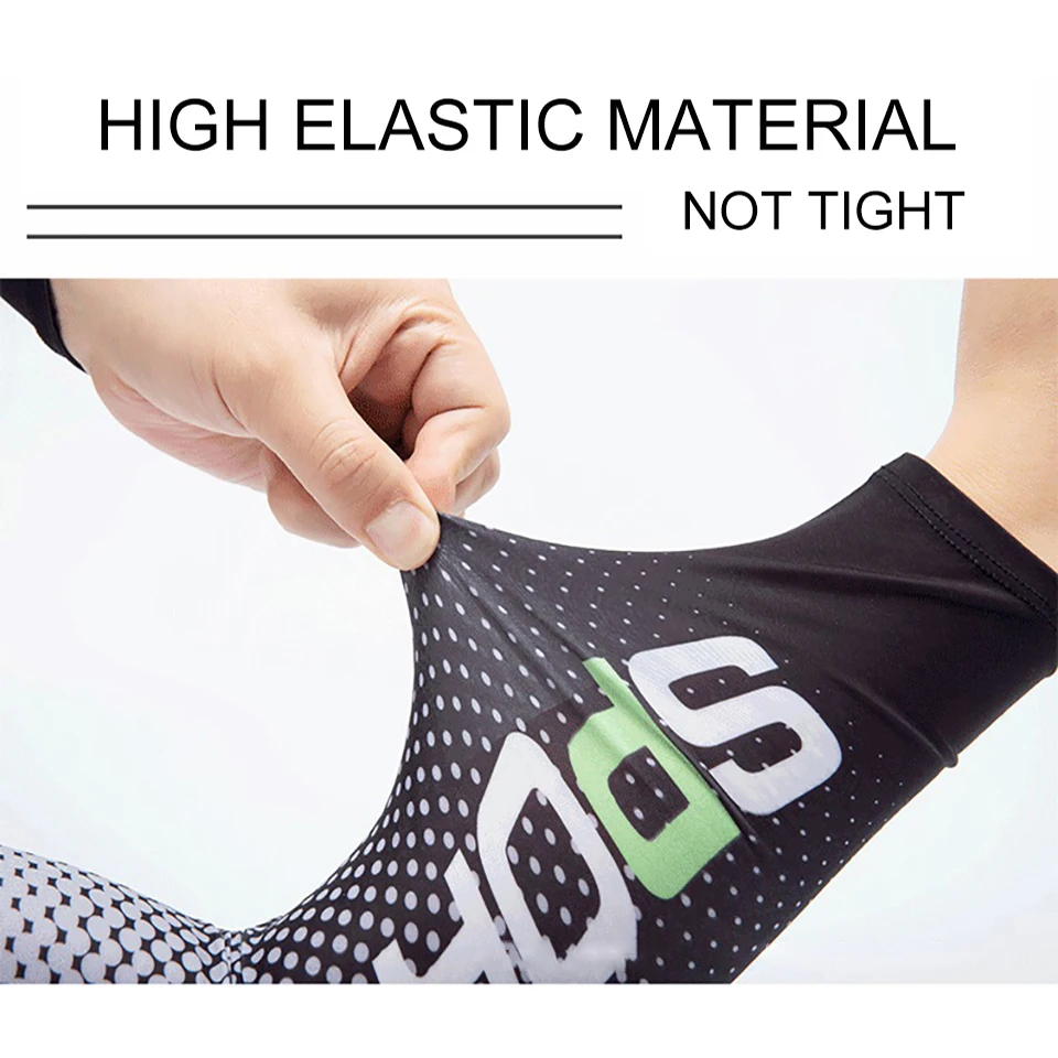 GTUBIKE Ice Silk Sleeve Sunscreen Cuff UV Sun Protection Cool Arm Sleeves Anti-Slip Men Women Long Glove for Sport Cycling