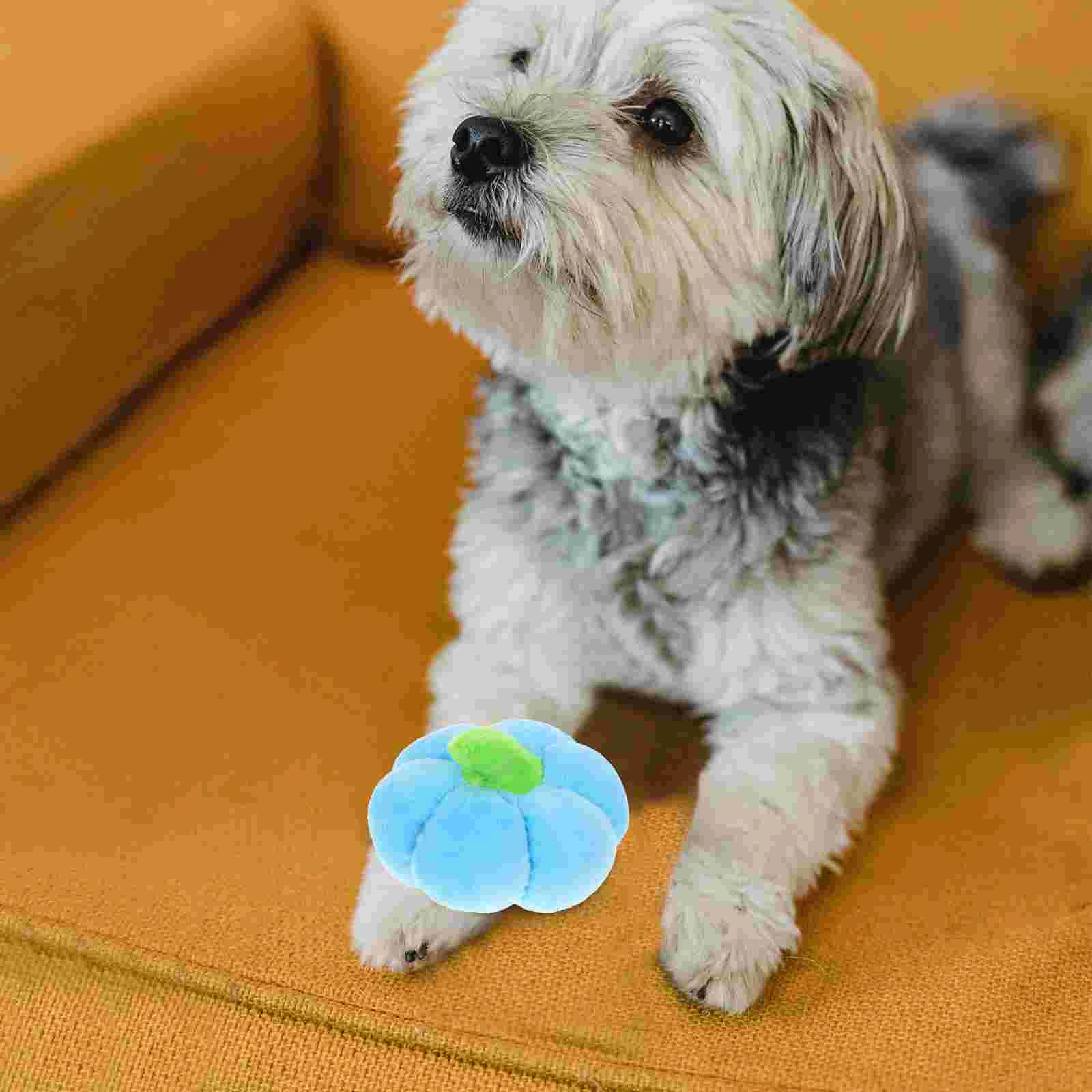 

Dog Plush Toy Pumpkin Household Training Vocalize Toys Squeaky Stuffed Chewing