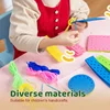 Handmade Wool Embroidery Children's Diy Perforated Pattern Embroidery Set Cartoon Wool Hand Embroidered Felt 4