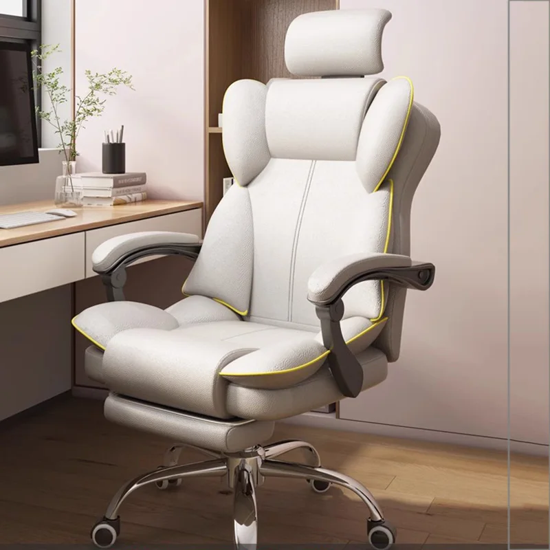 Swivel Office Chair Mobile Individual Designer Floor Rolling Luxury Reclining Chair Ergonomic Chaise Bureau Furniture MQ50BG