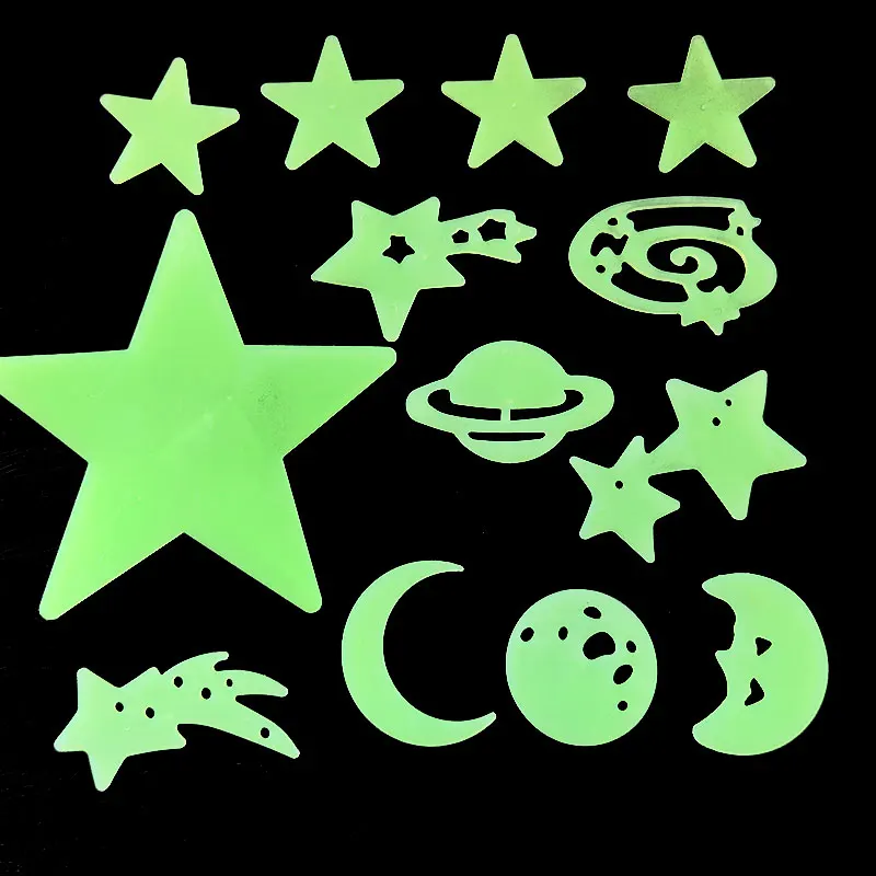 Luminous Wall Stickers Fluorescent Stickers 3D Wall Stickers Luminous Wall Sticker Stars